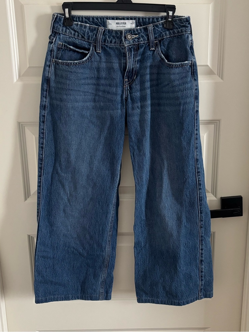 Hollister Low Rise Baggy Blue Denim Jeans